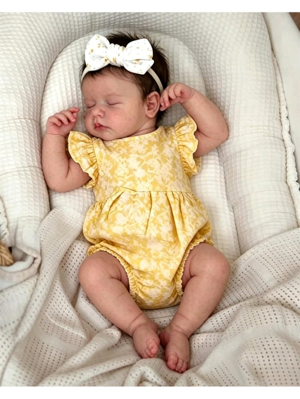 20 Inch Reborn Baby Girl Dolls Silicone Full Body Realistic Posable 3D Skin - Picture 3 of 7